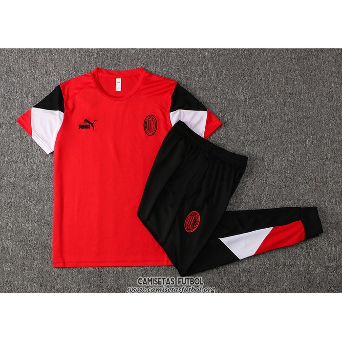 Chandal del AC Milan Manga Corta 2021/2022 Rojo